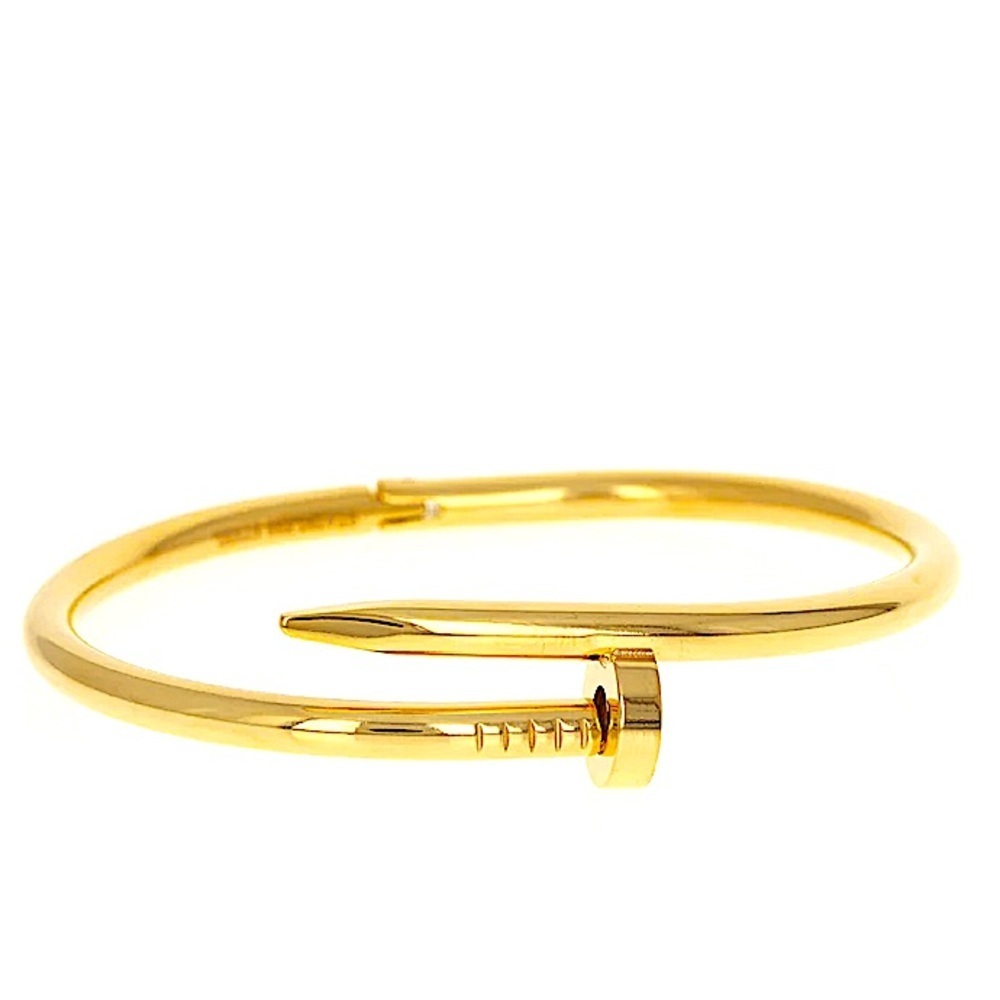 Gold Nail Bangle Bracelet - Picture 10 of 11